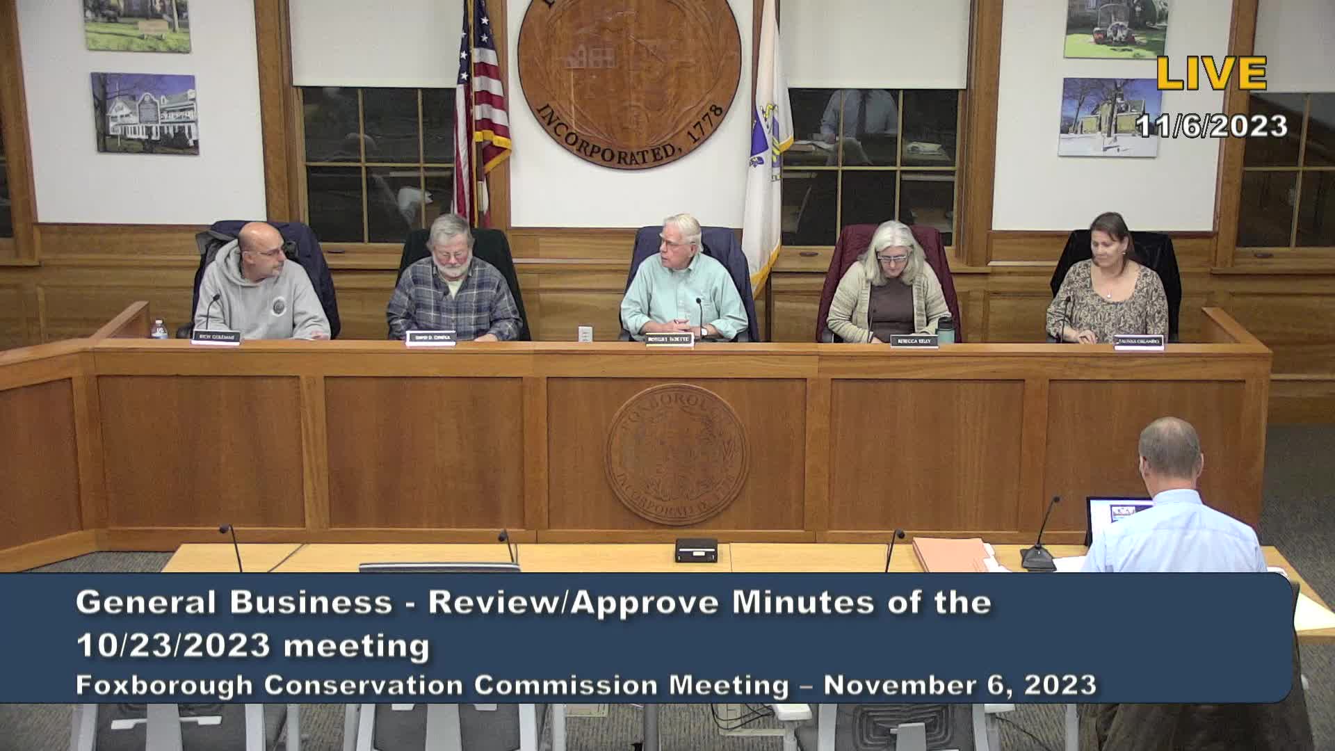 Thumbnail image for Conservation Commission Meeting 11/6/2023