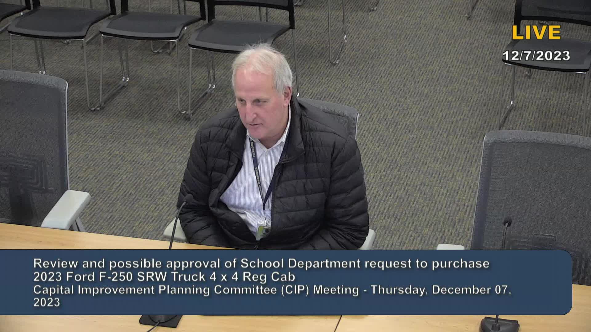 Thumbnail image for Capital Improvement Planning Committee Meeting (CIP)