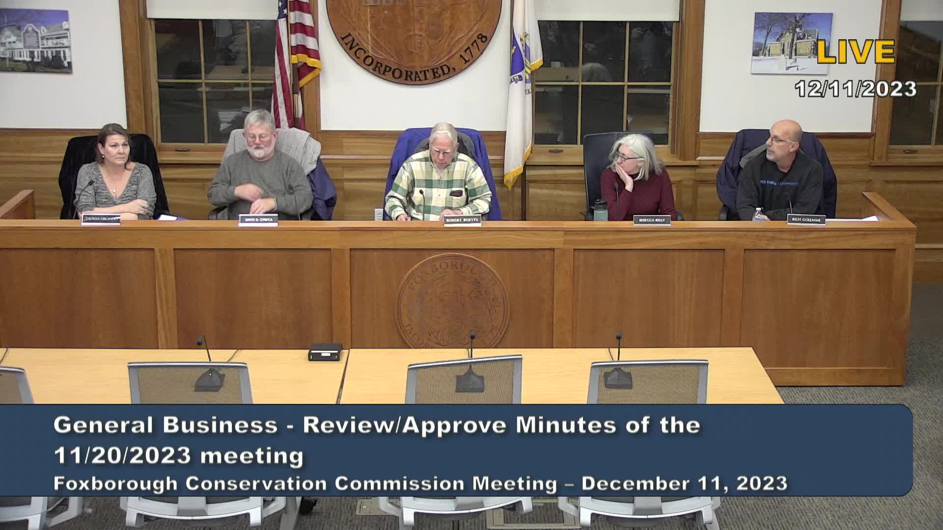 Thumbnail image for Conservation Commission Meeting 12/11/2023