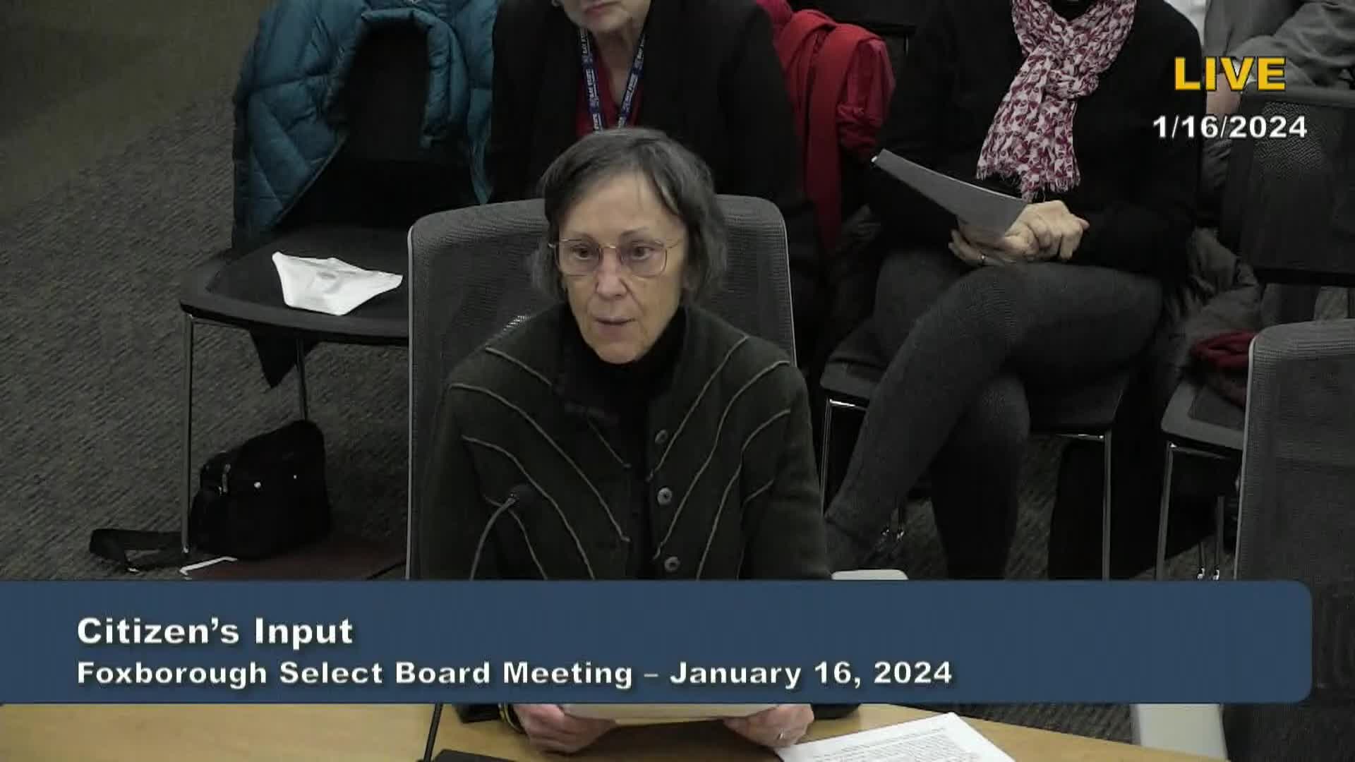 Thumbnail image for Select Board Meeting - January 16, 2024 - LIVE