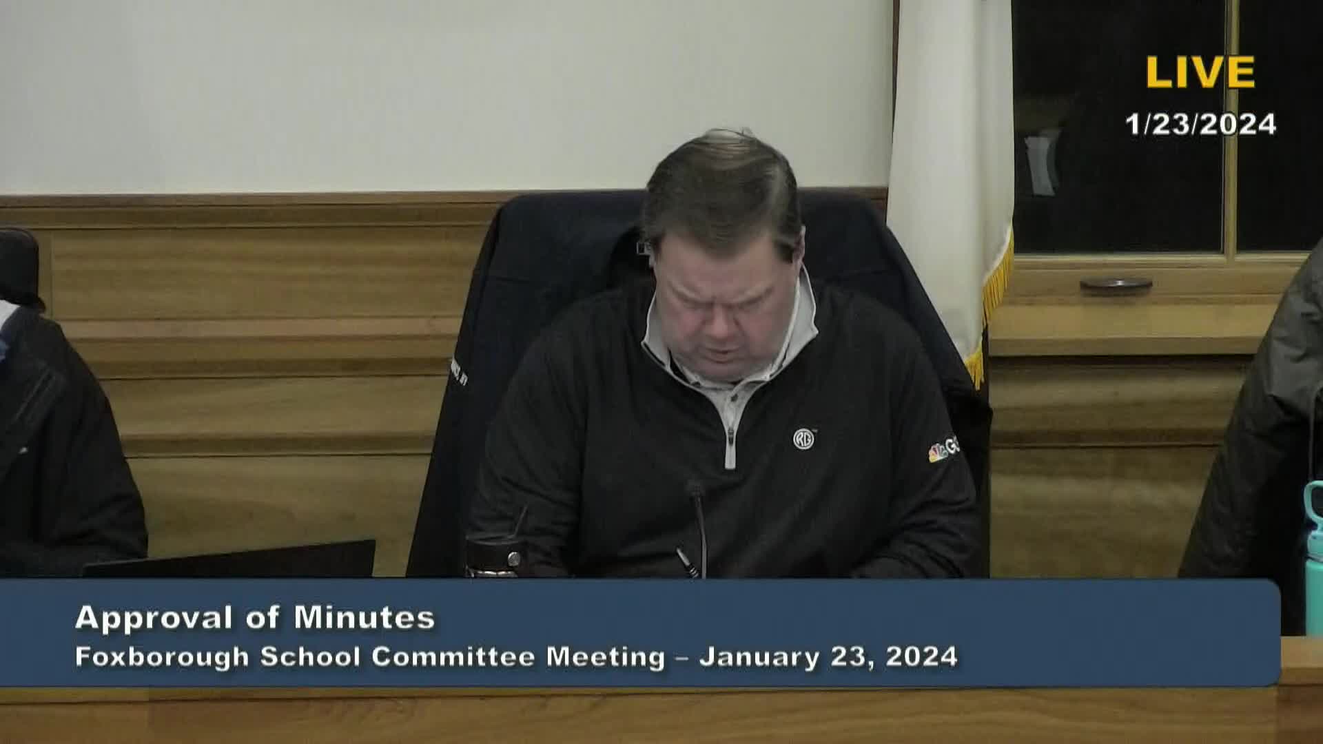 Thumbnail image for Foxborough School Committee Meeting - LIVE