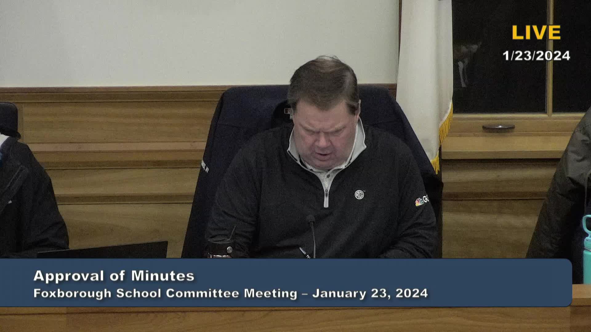 Thumbnail image for Foxborough School Committee Meeting