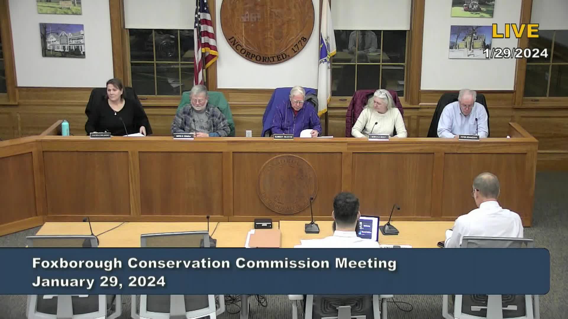 Thumbnail image for Conservation Commission Meeting 1/29/2024  LIVE