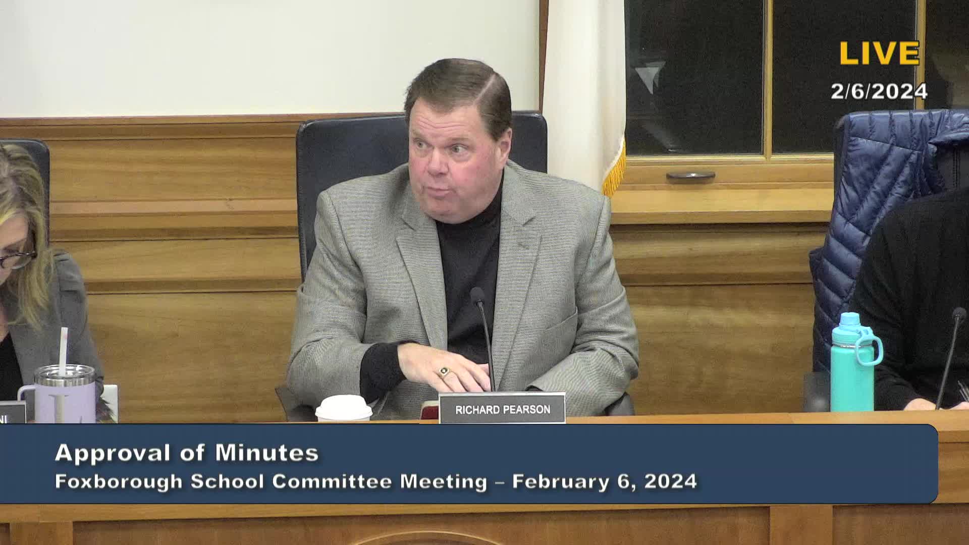 Thumbnail image for Foxborough School Committee Meeting