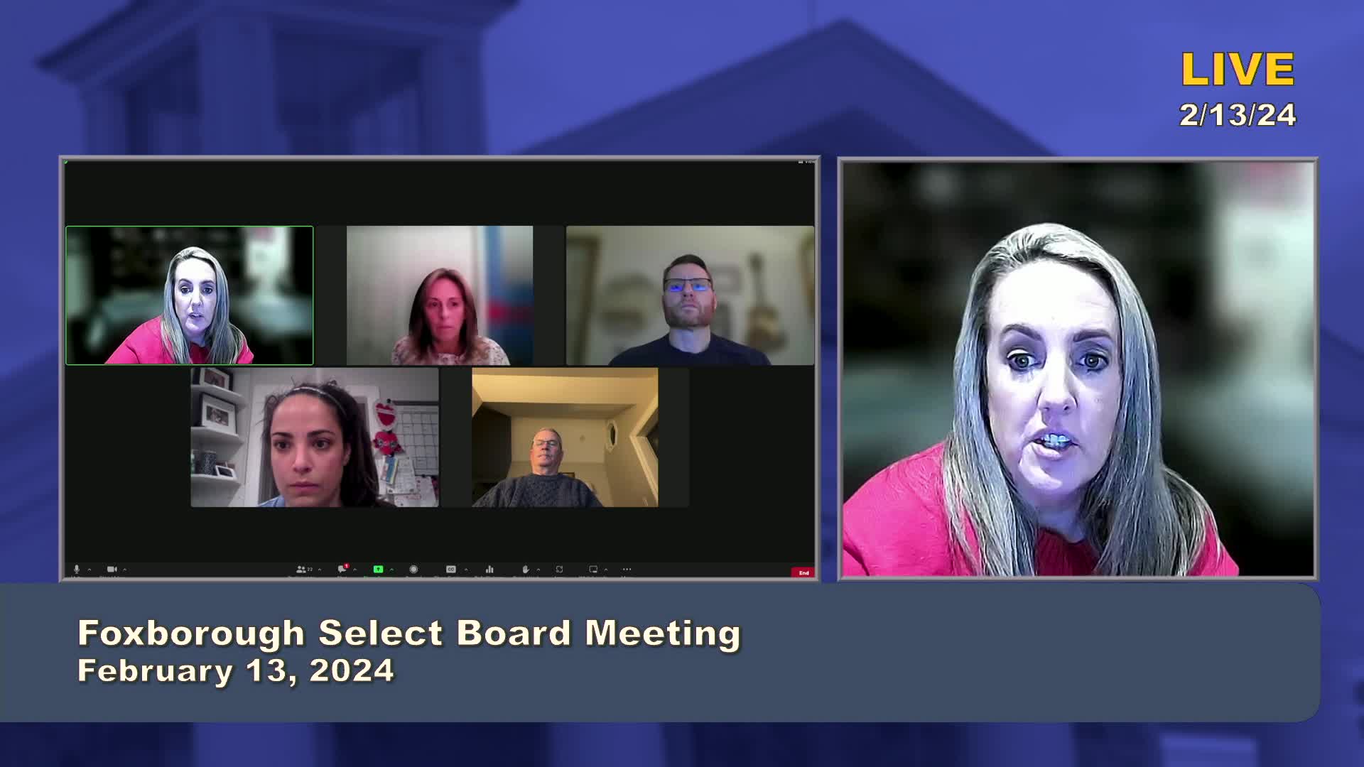 Thumbnail image for Select Board Meeting - February 13, 2024