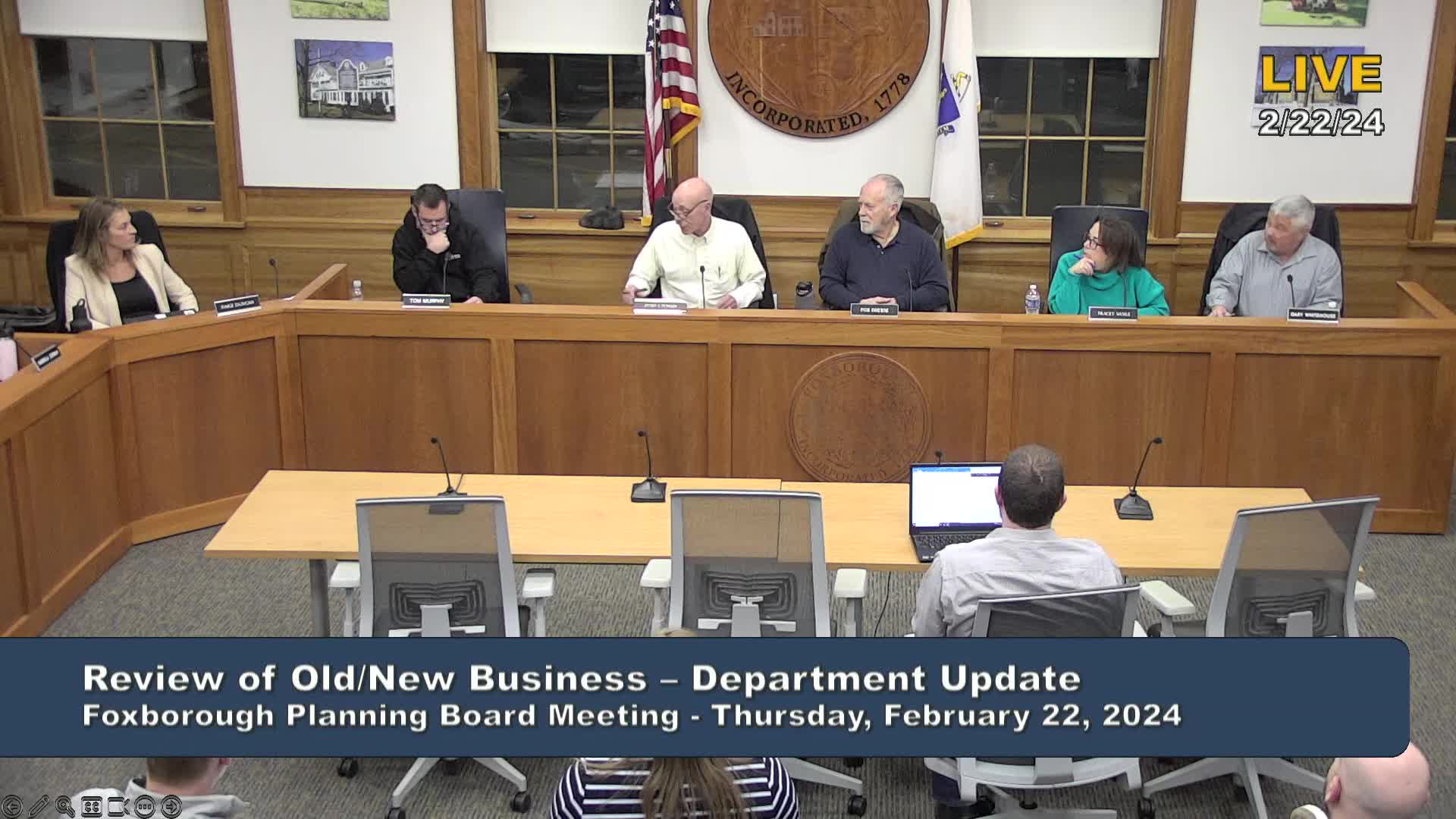 Thumbnail image for Planning Board Meeting - February 22, 2024