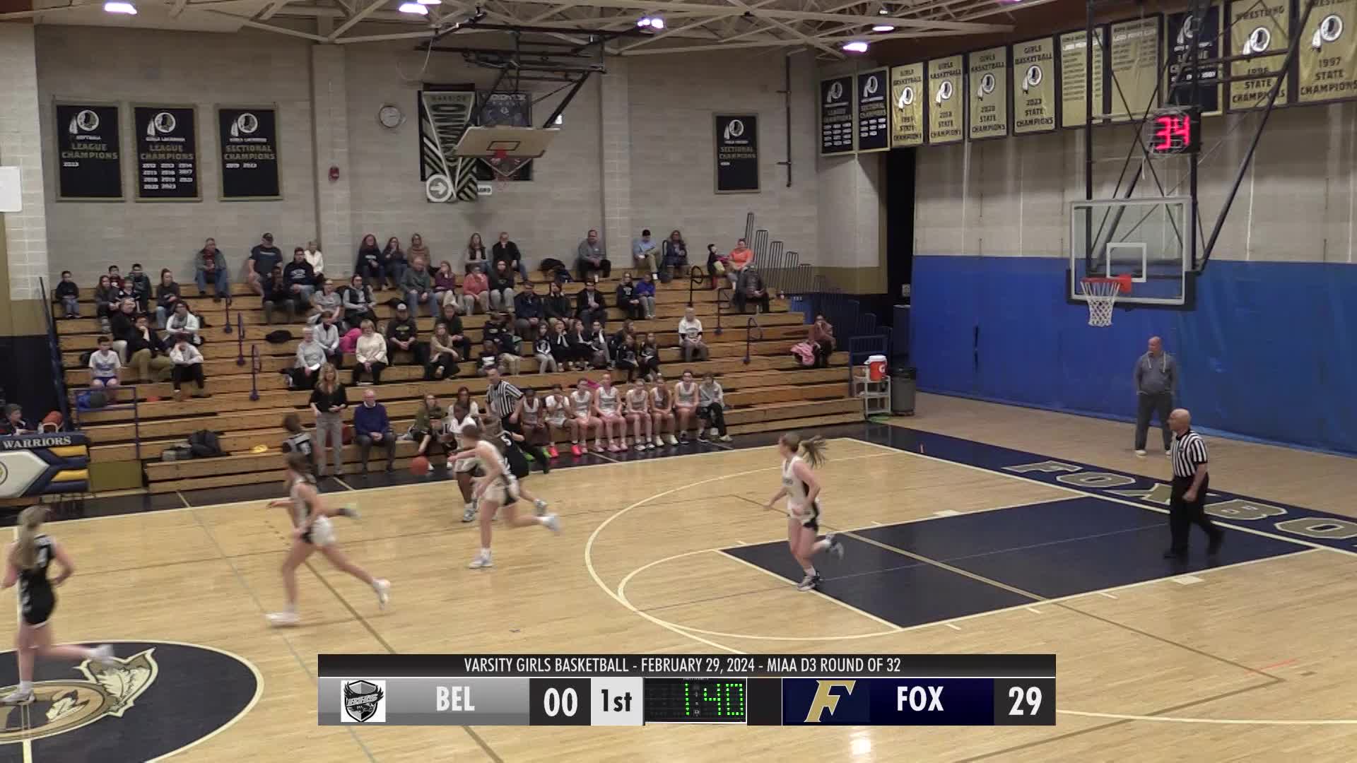 Thumbnail image for FHS Girls Basketball 2023 - 2024: Warriors vs. Wilmington - 3/4/2024