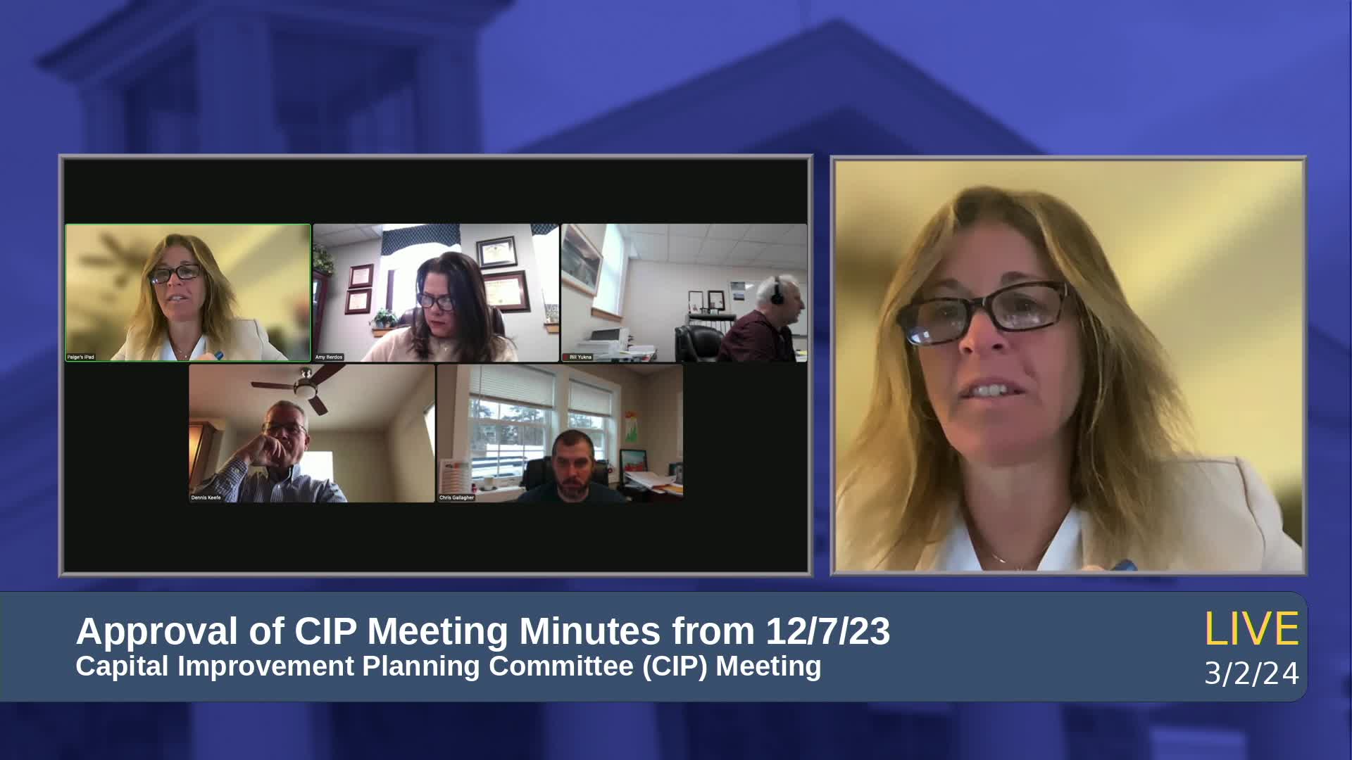 Thumbnail image for Capital Improvement Planning Committee Meeting (CIP)
