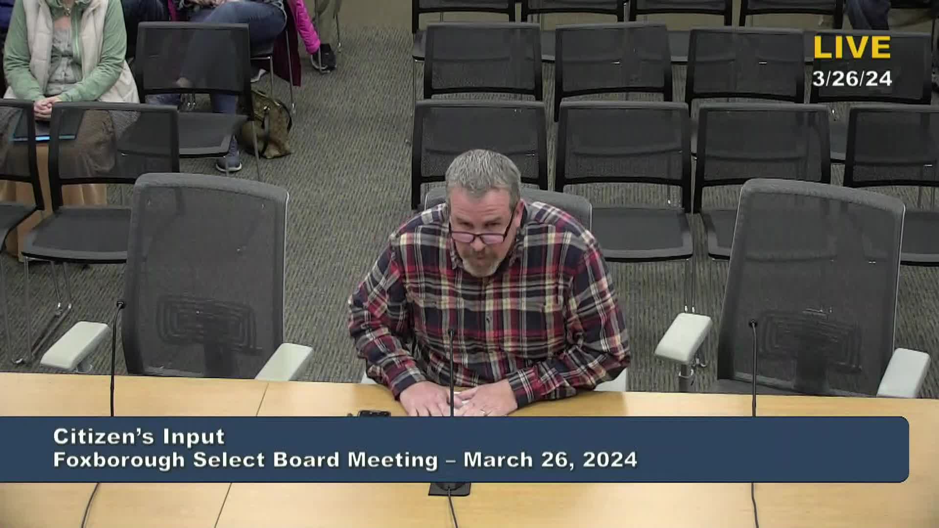 Thumbnail image for Select Board Meeting - March 26, 2024 - LIVE