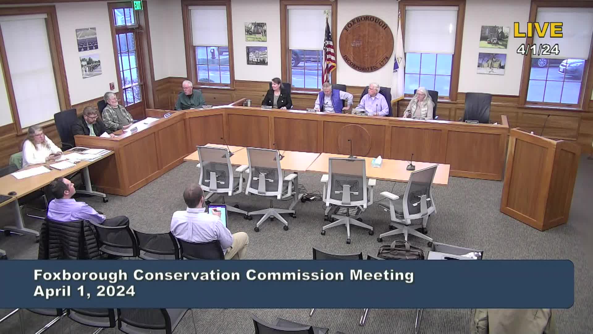Thumbnail image for Conservation Commission Meeting 4/1/2024  LIVE