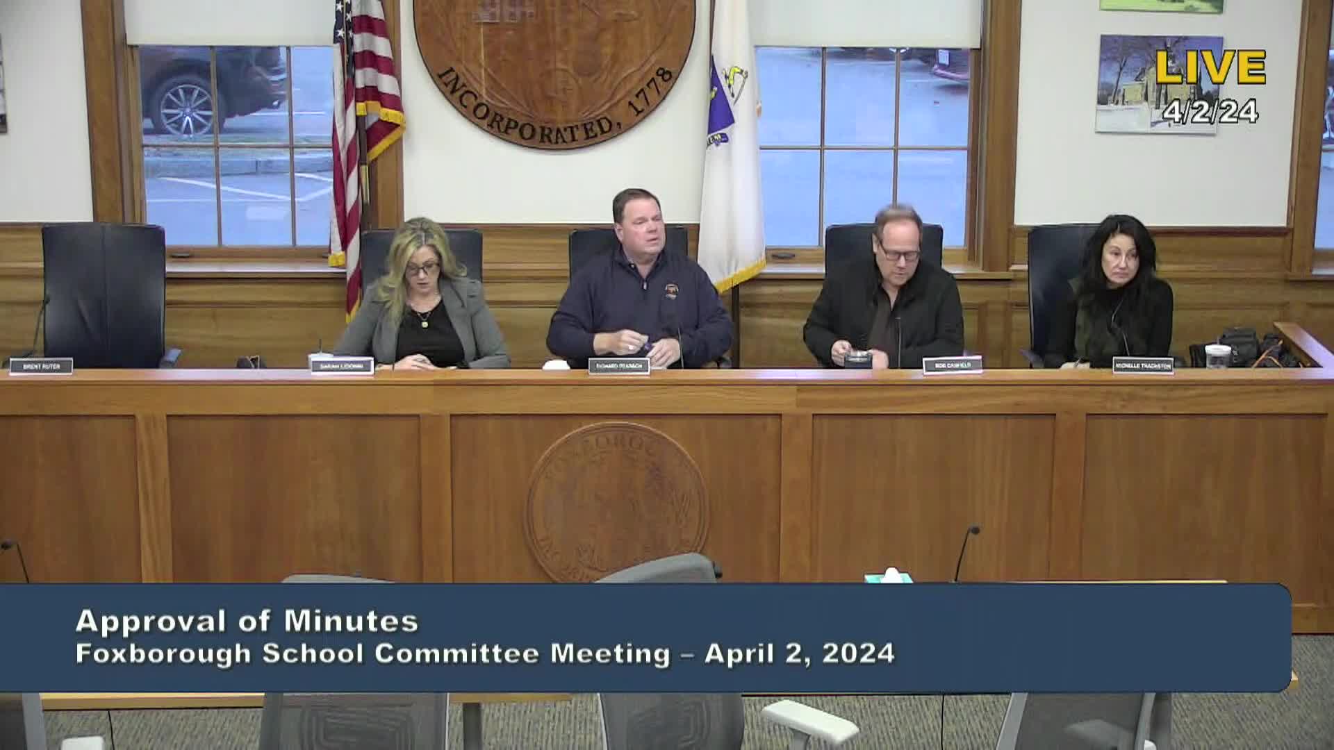 Thumbnail image for Foxborough School Committee Meeting - LIVE