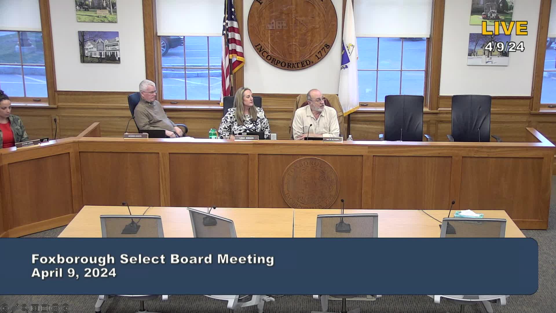 Thumbnail image for Select Board Meeting - April 9, 2024