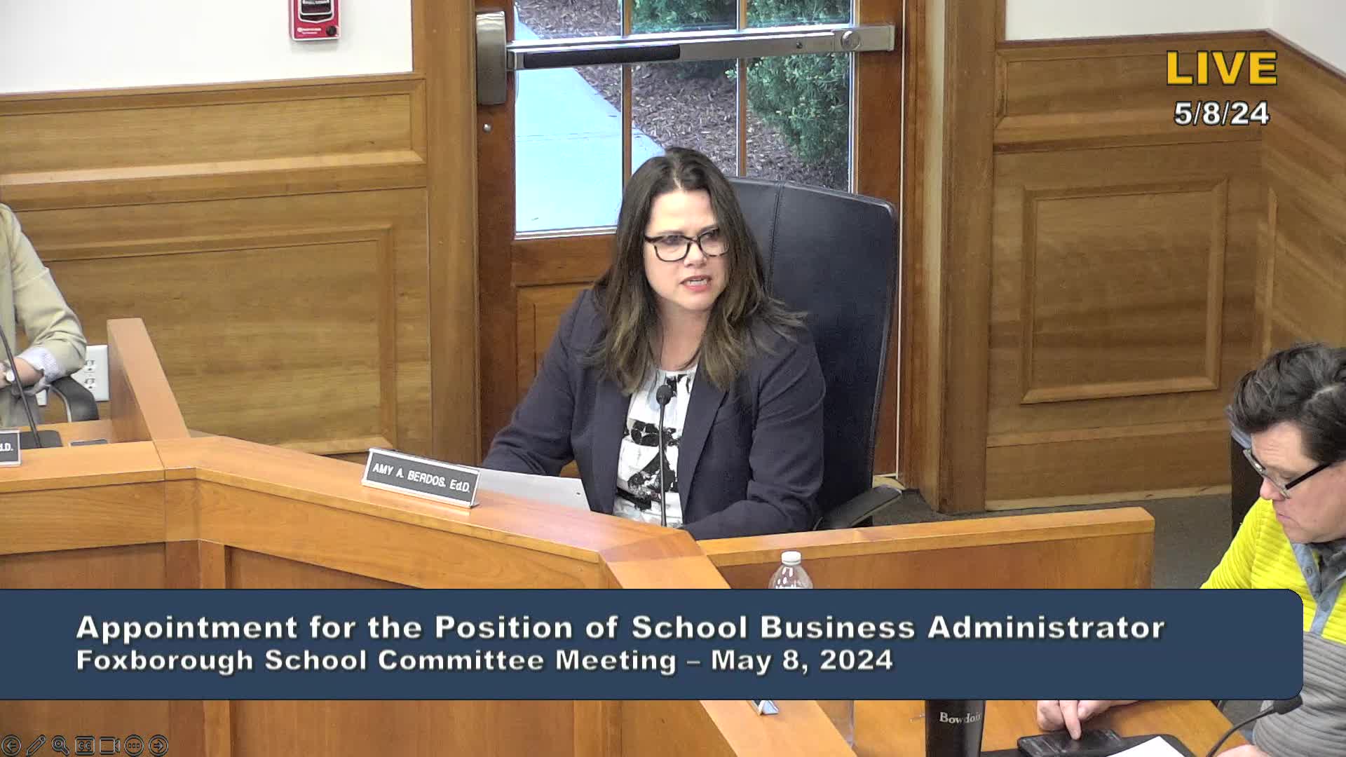 Thumbnail image for Foxborough School Committee Meeting