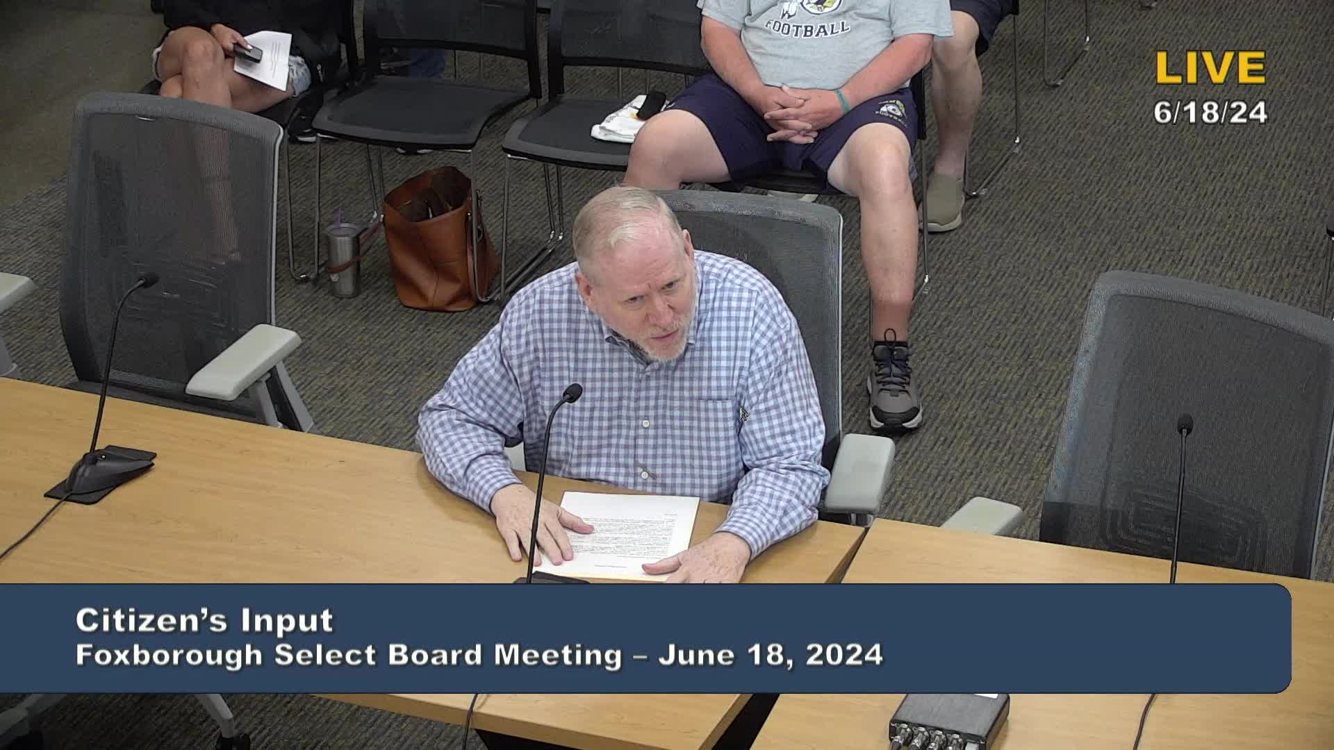 Thumbnail image for Select Board Meeting - June 18, 2024