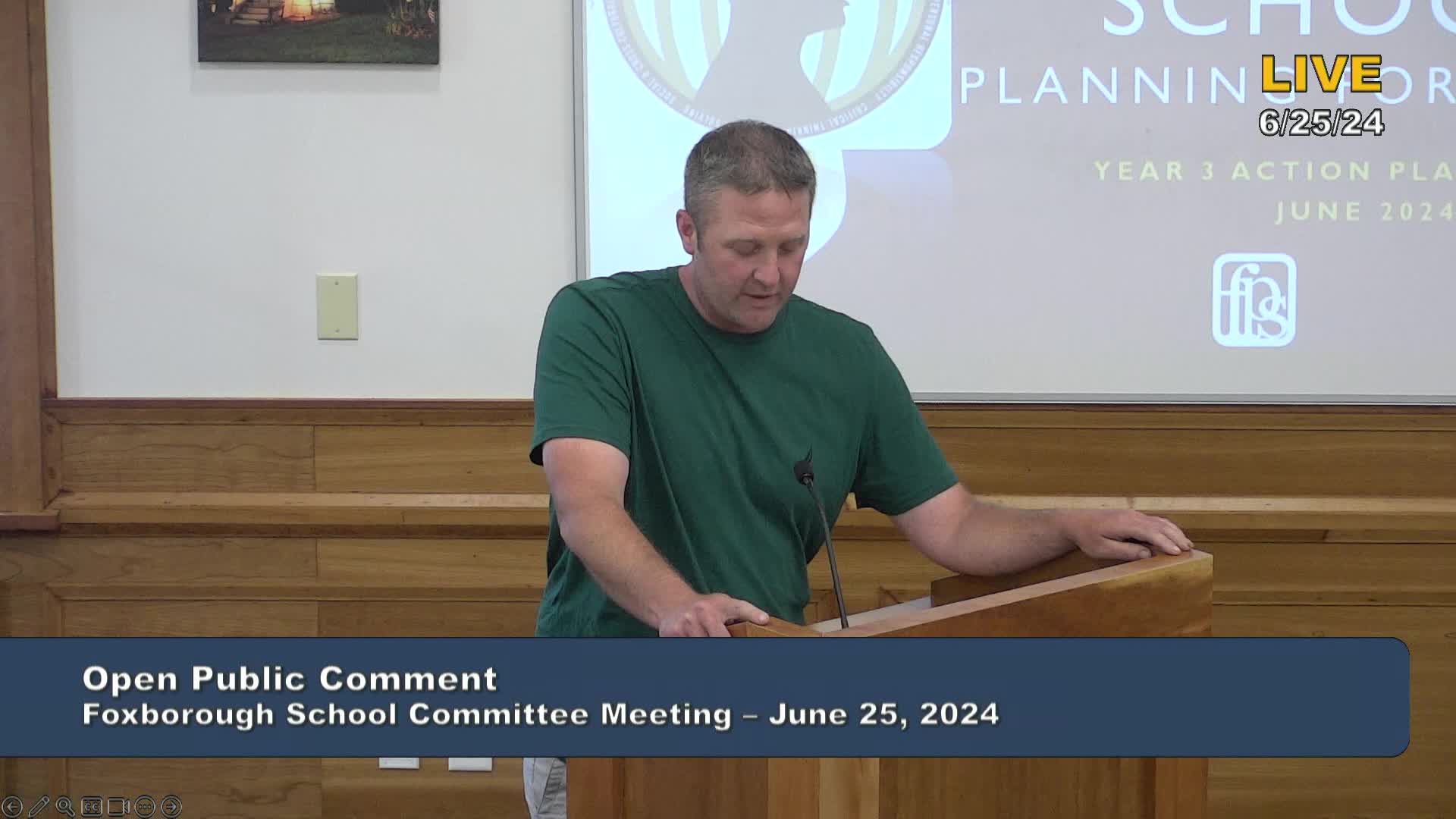 Thumbnail image for Foxborough School Committee Meeting