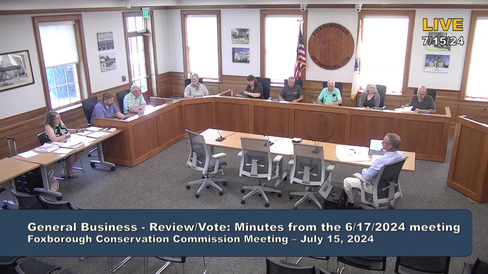 Thumbnail image for Conservation Commission Meeting 7/15/2024