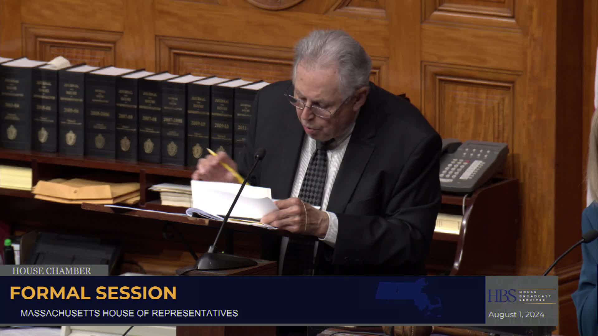 Thumbnail image for Massachusetts House of Representatives Formal Session - July 31, 2024, Part 3