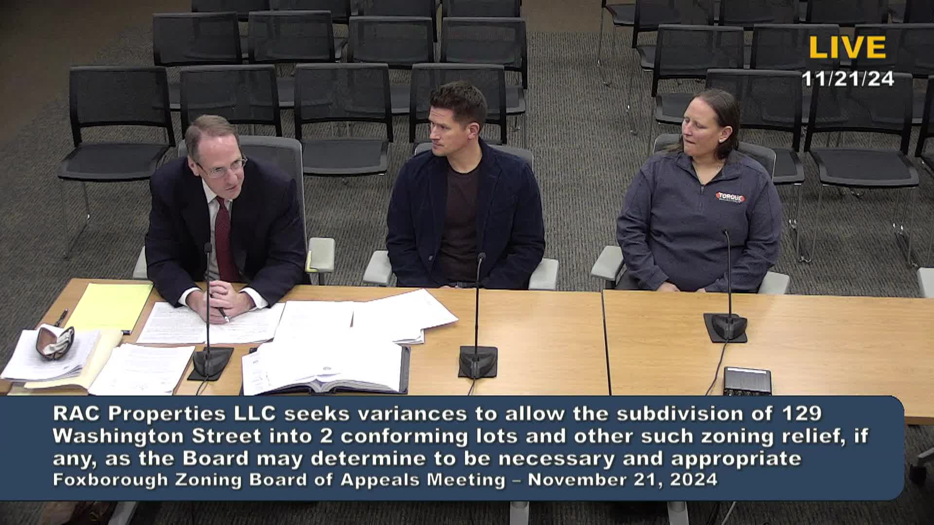 Thumbnail image for Zoning Board of Appeals Meeting 11/21/2024