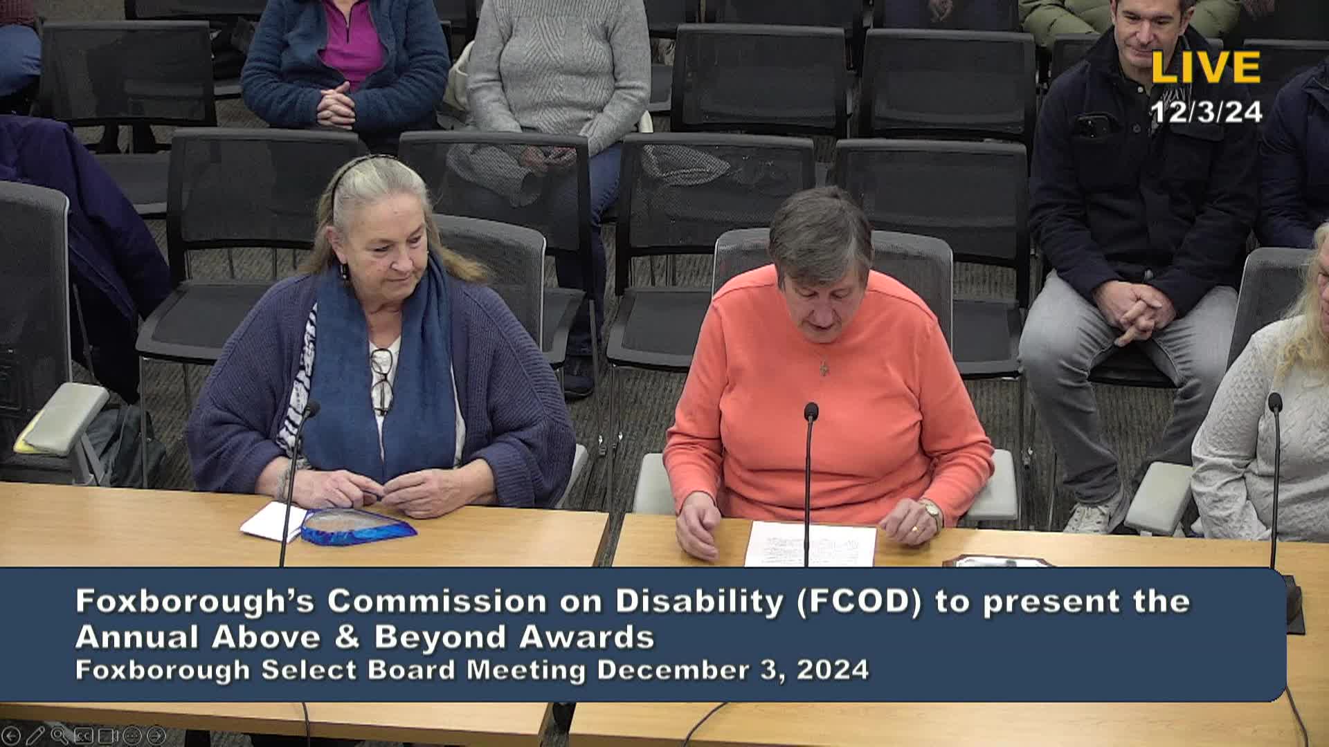 Thumbnail image for Select Board Meeting 12/3/2024