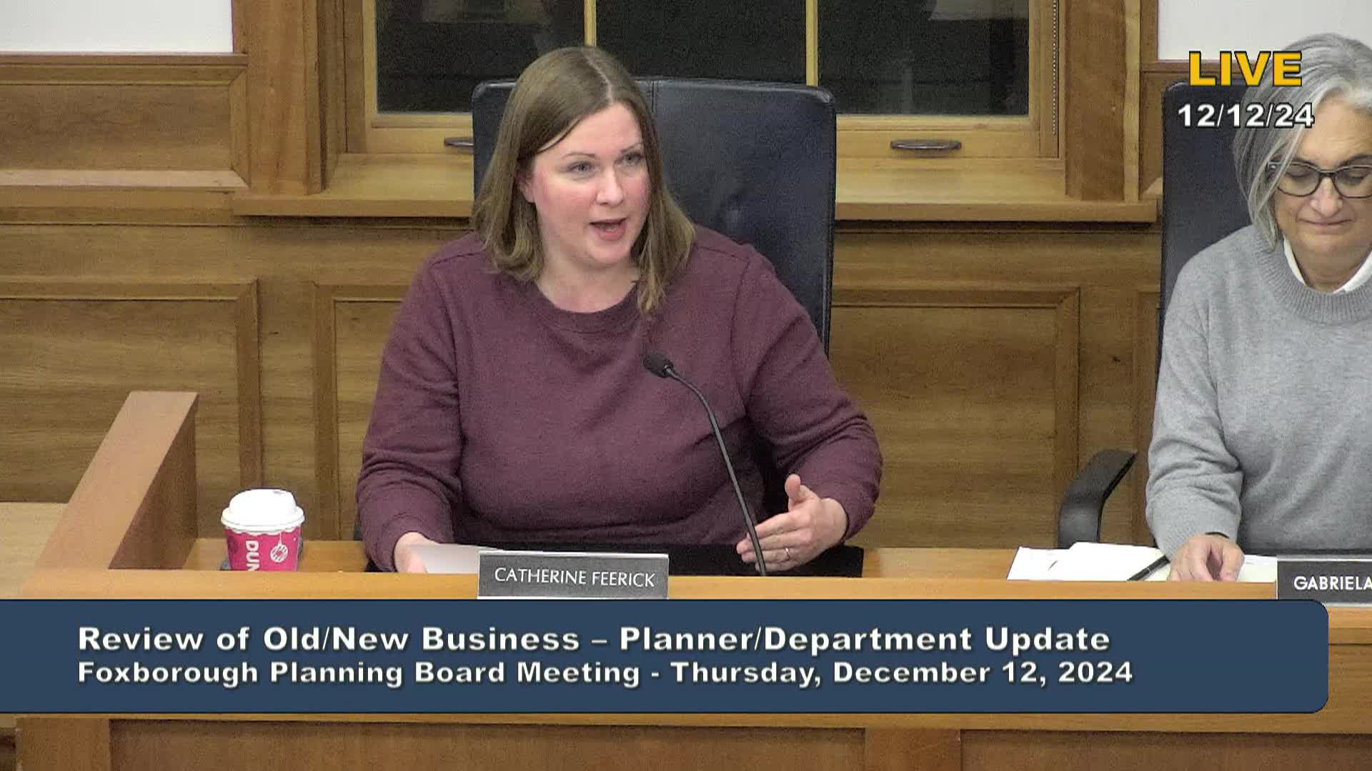 Thumbnail image for Planning Board Meeting - December 12, 2024