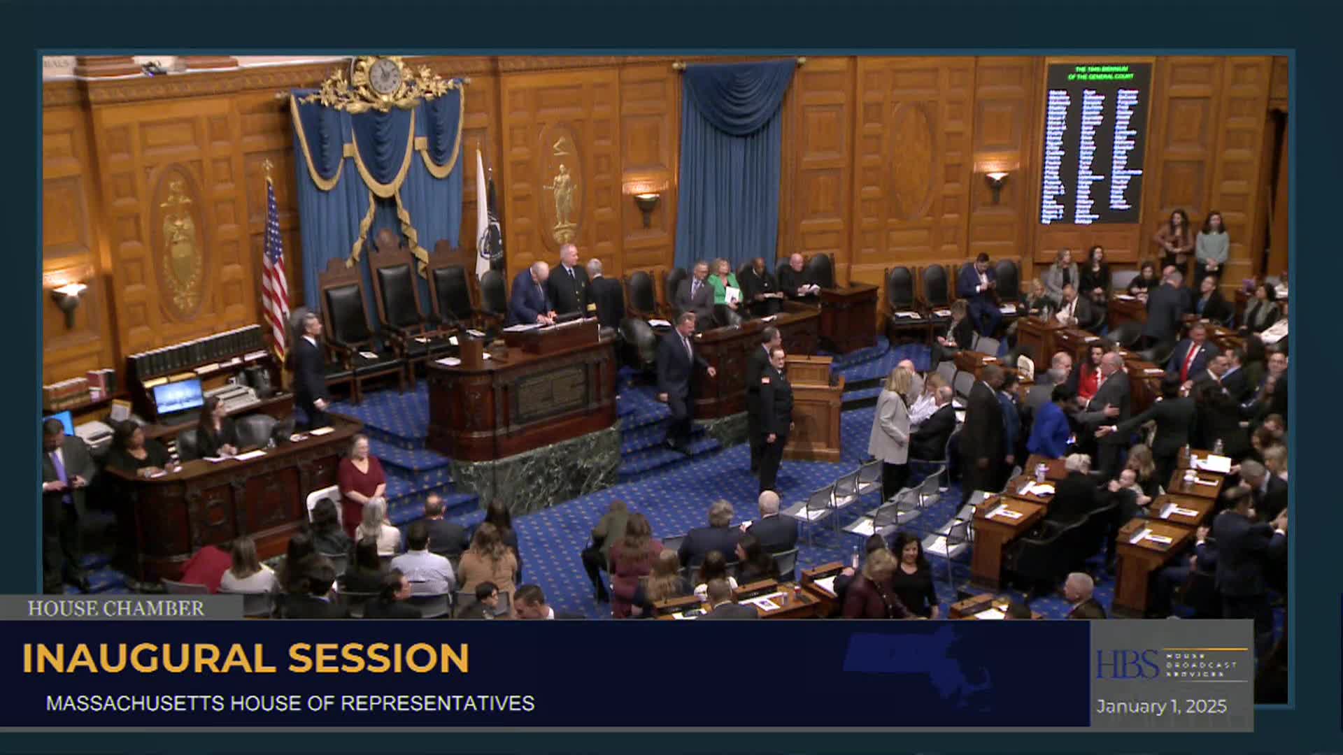 Thumbnail image for Massachusetts House of Representatives inaugural Session - January 1, 2025