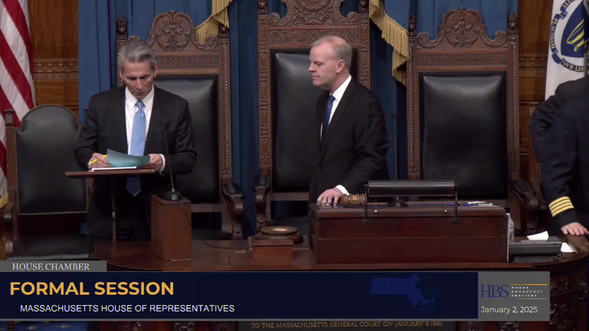 Thumbnail image for MA House of Representatives - Joint Session - January 2, 2025