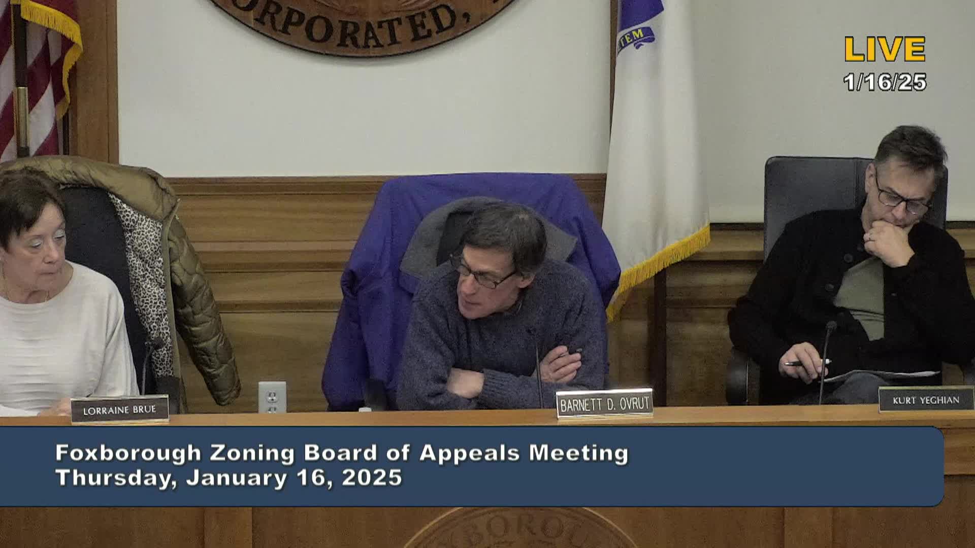 Thumbnail image for Zoning Board of Appeals Meeting 1/16/2025