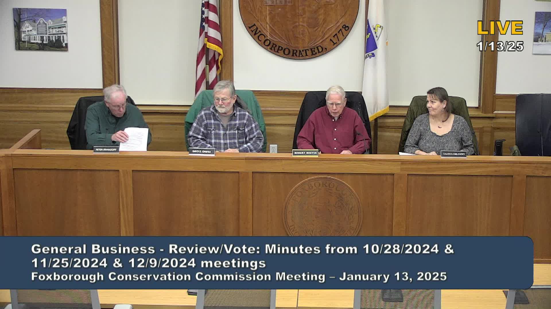 Thumbnail image for Conservation Commission Meeting 1/13/2025