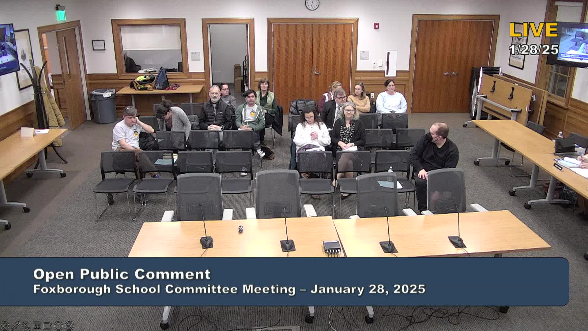 Thumbnail image for Foxborough School Committee Meeting - January 28, 2025