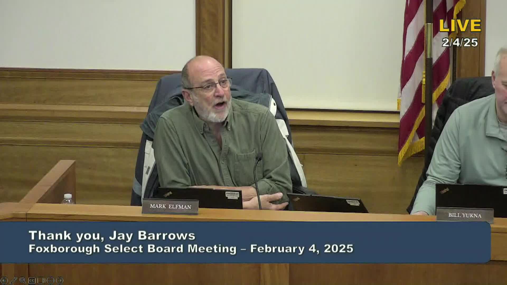 Thumbnail image for Select Board Meeting - February 4, 2025 - LIVE