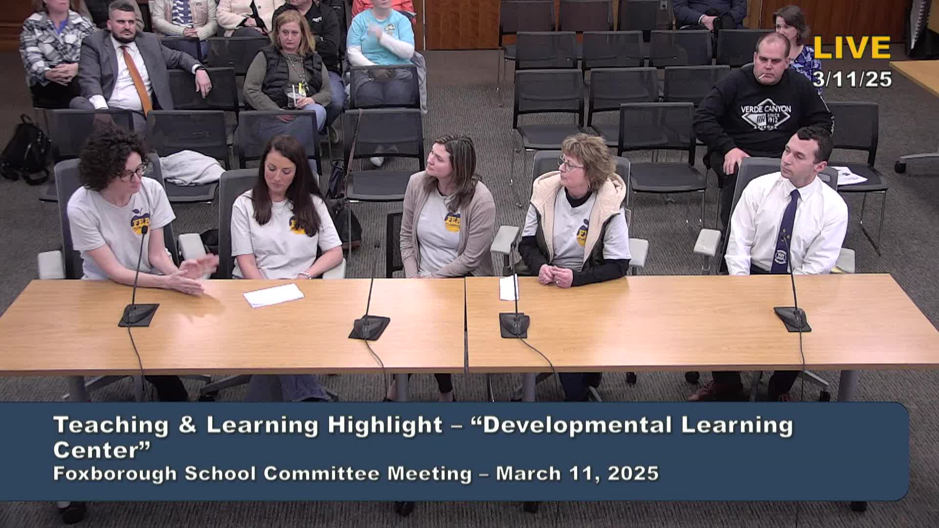 Thumbnail image for Foxborough School Committee Meeting - March 11, 2025