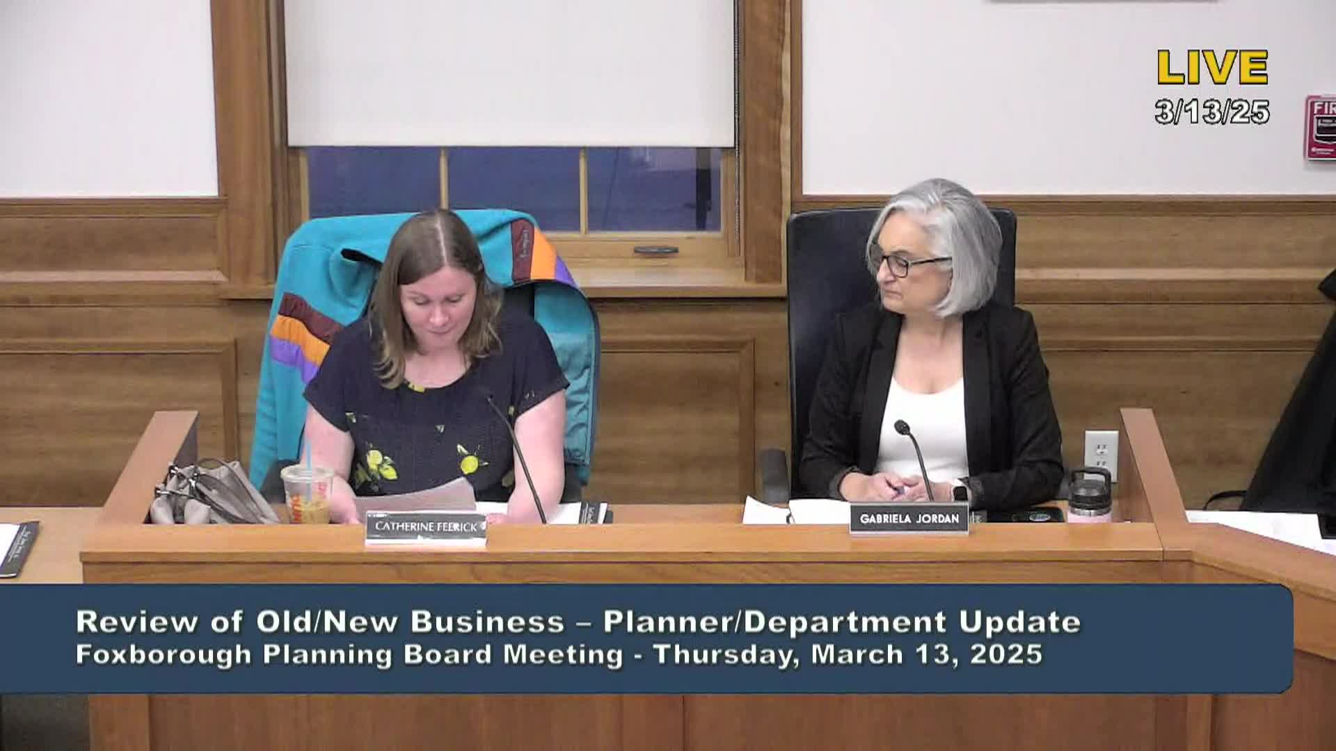Thumbnail image for Planning Board Meeting - LIVE - March 13, 2025