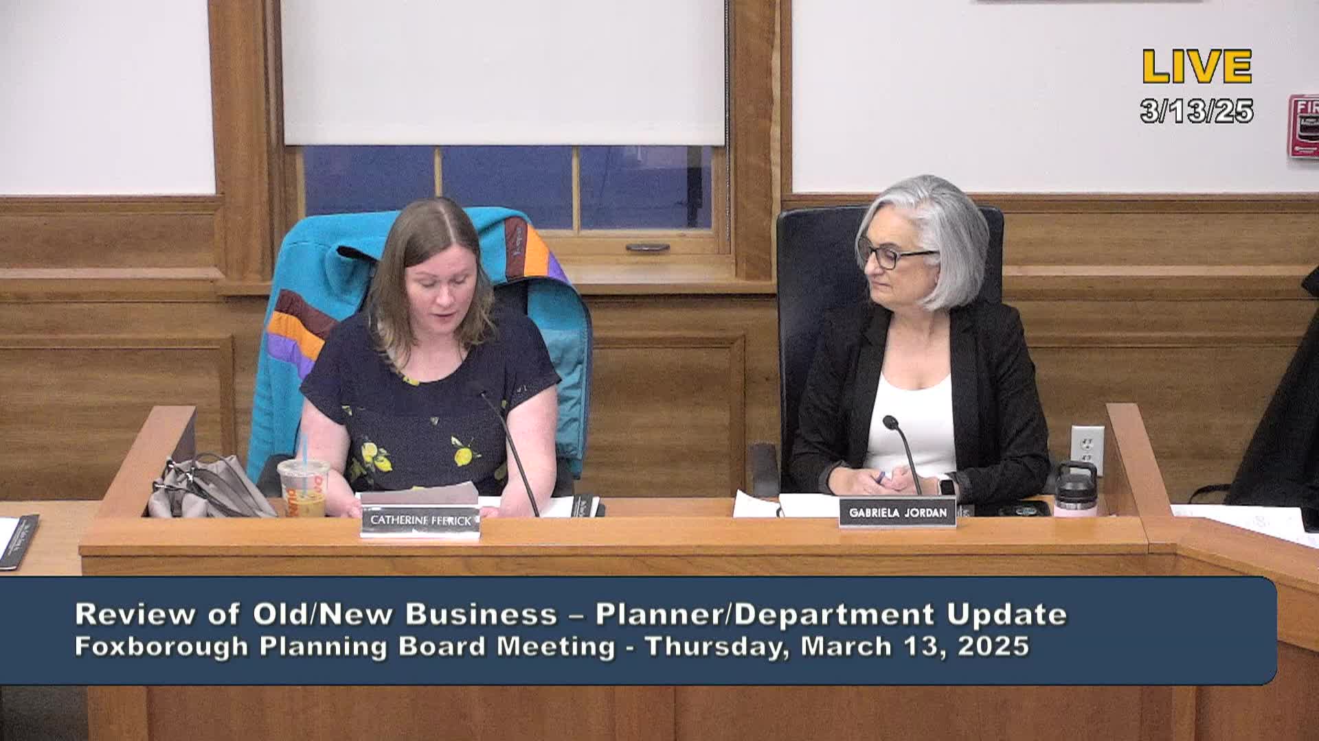 Thumbnail image for Planning Board Meeting - March 13, 2025