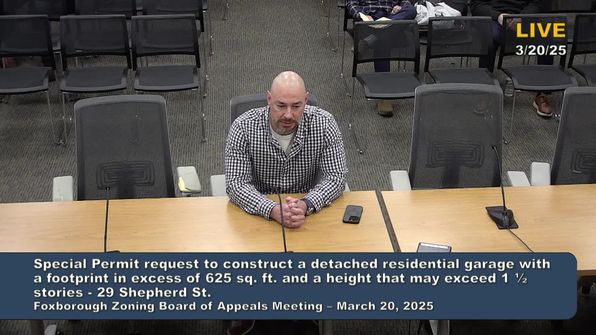 Thumbnail image for Zoning Board of Appeals Meeting 3/20/2025