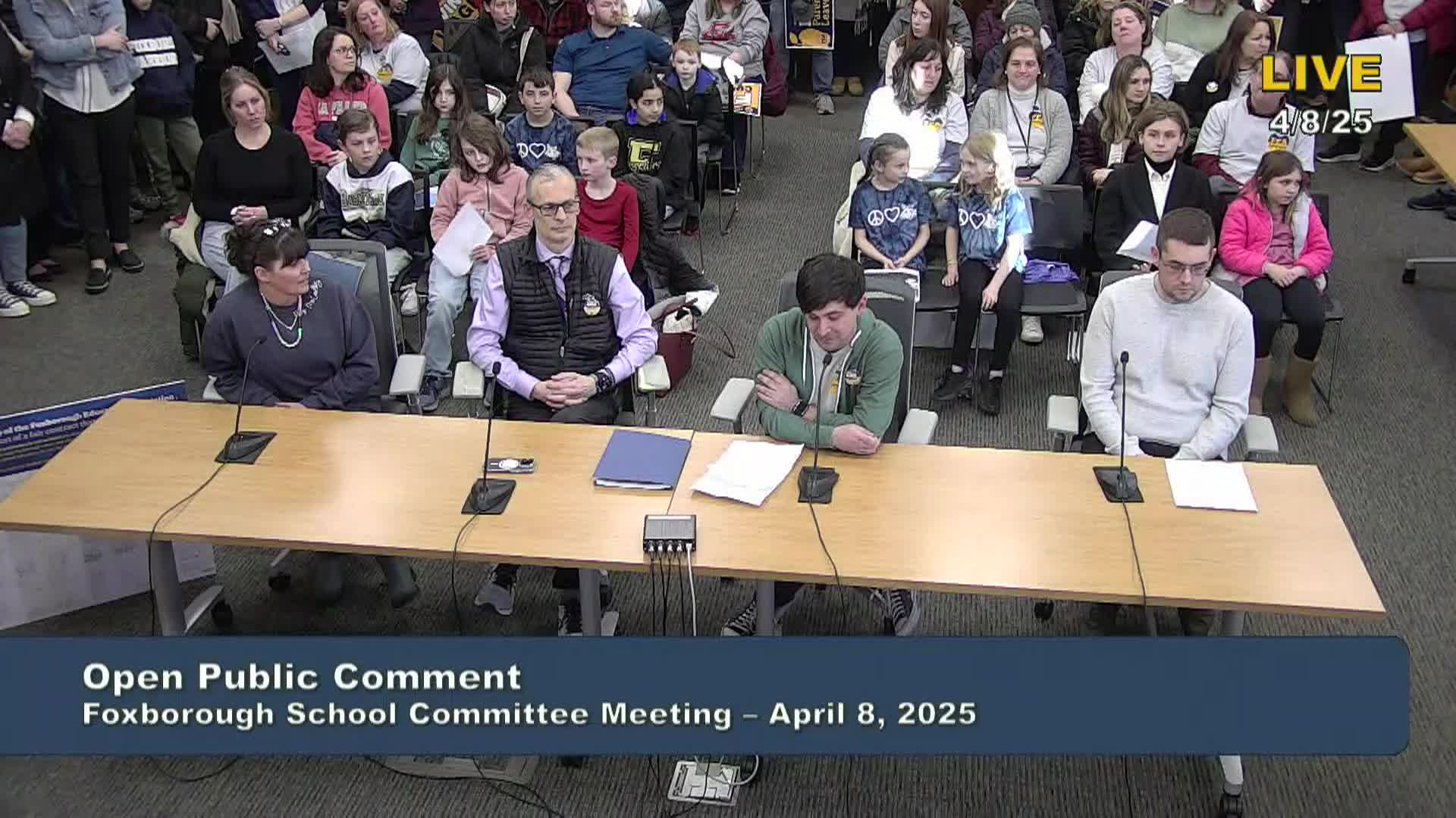 Thumbnail image for Foxborough School Committee Meeting - April 8, 2025 - LIVE