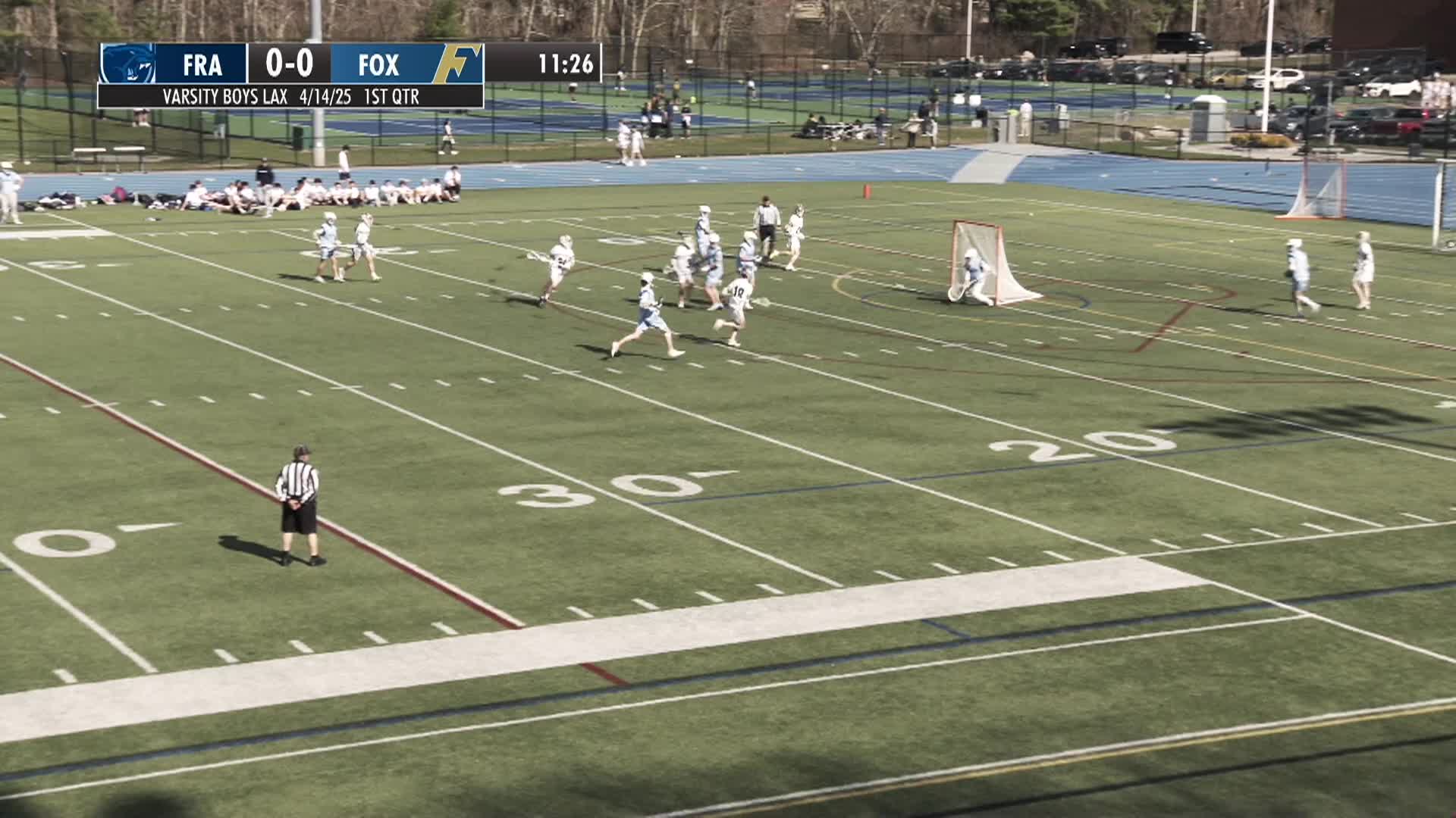 Thumbnail image for FHS Varsity Boys Lacrosse 2025 vs. Franklin 4/14/2025