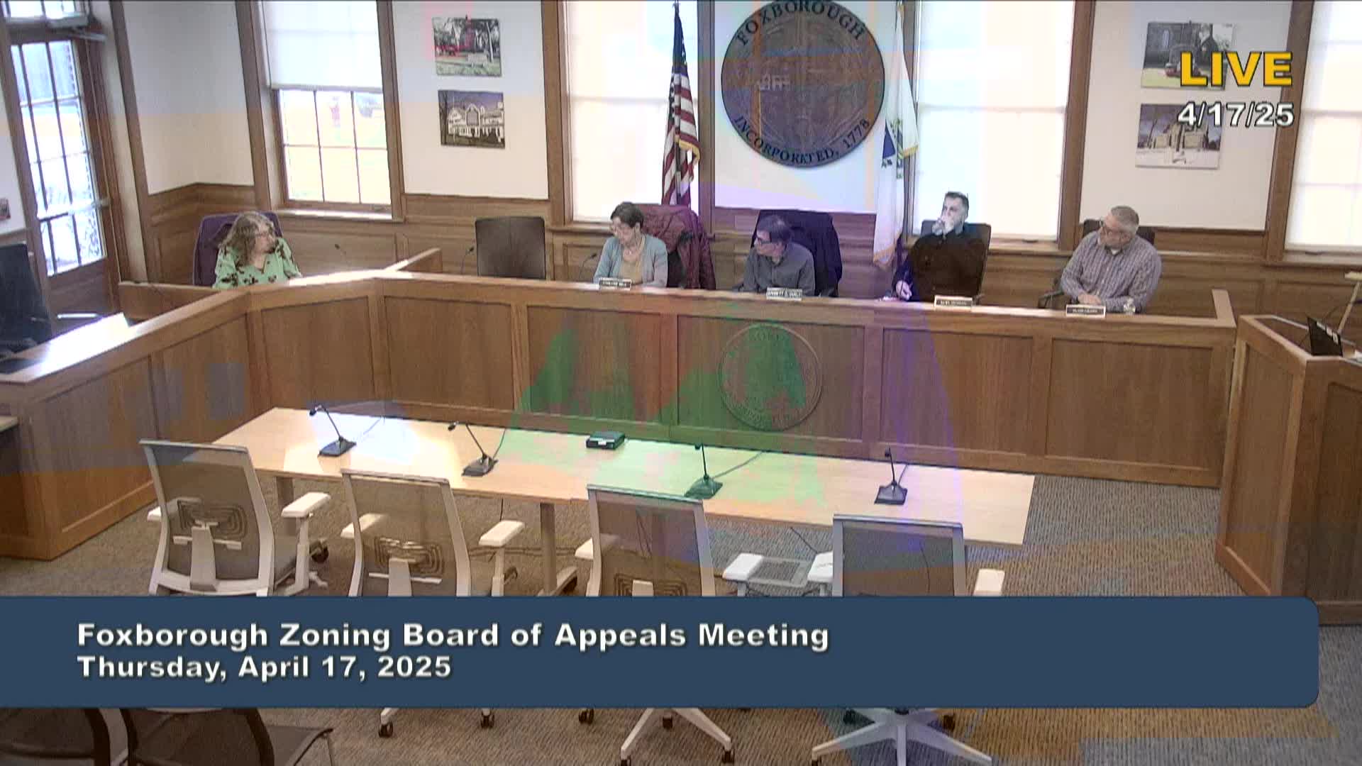 Thumbnail image for Zoning Board of Appeals Meeting - 4/17/2025
