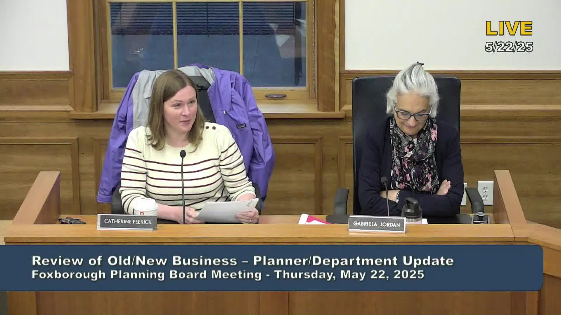 Thumbnail image for Planning Board Meeting - LIVE - May 22, 2025
