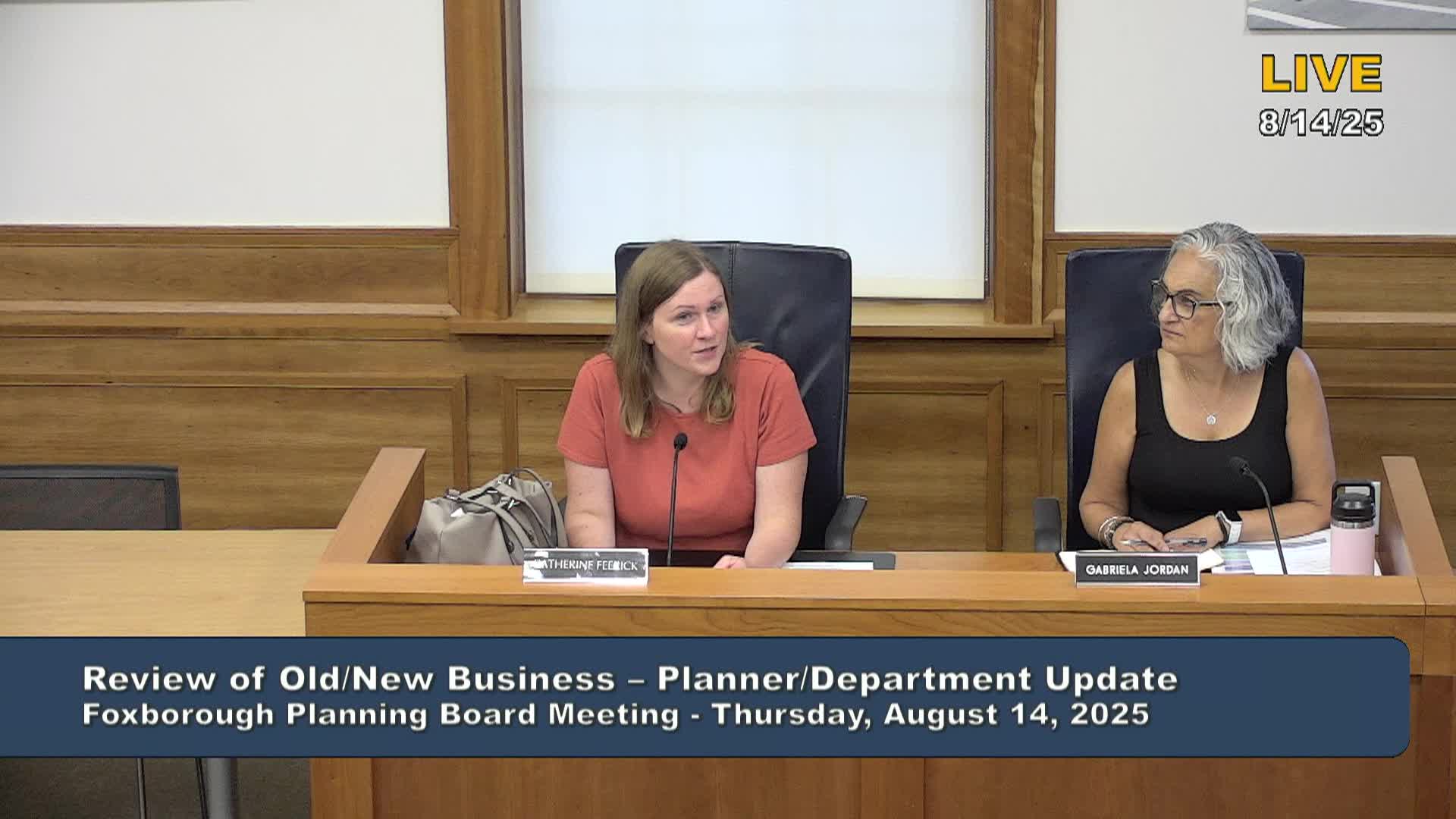 Thumbnail image for Planning Board Meeting - August 14, 2025