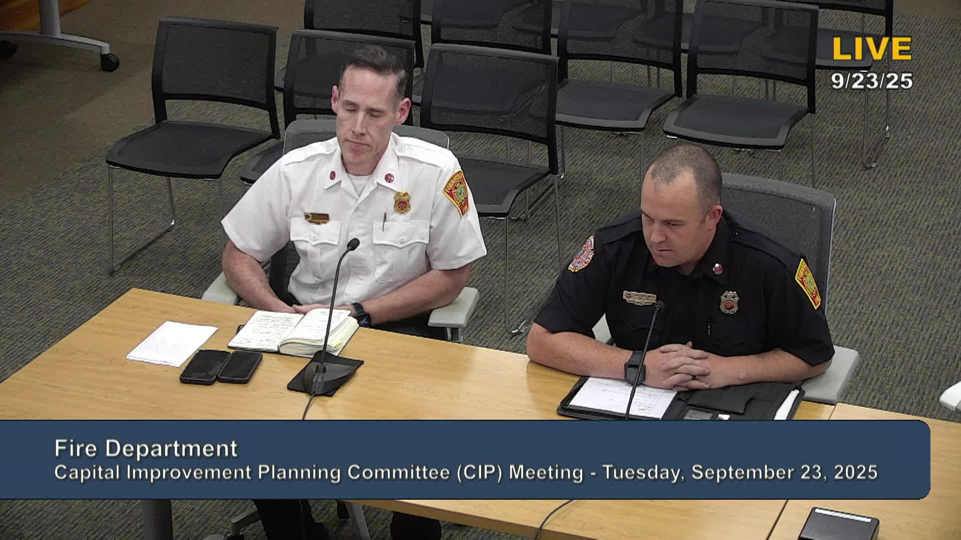 Thumbnail image for Capital Improvement Planning Committee Meeting (CIP)