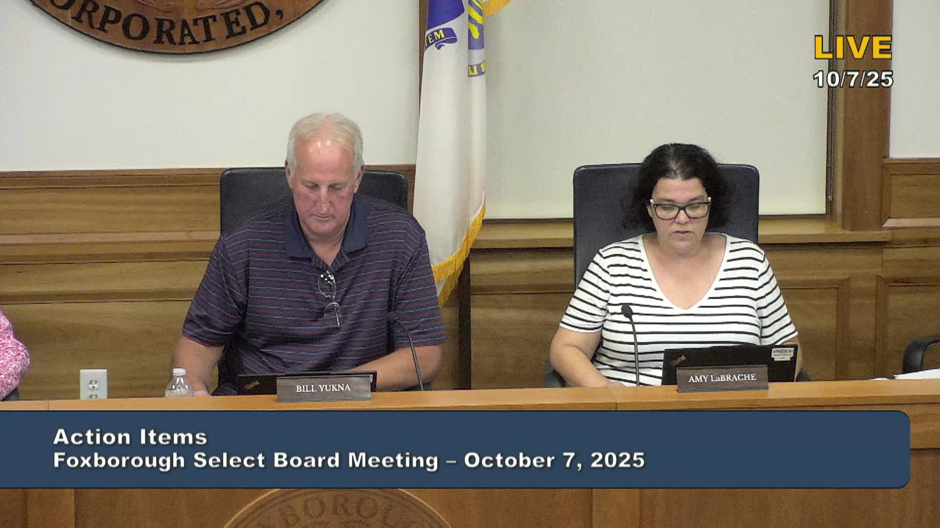 Select Board Meeting - October 7, 2025
