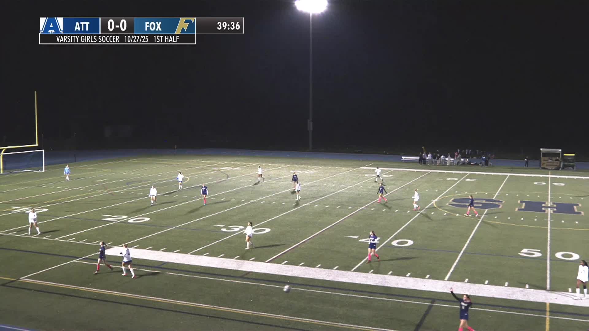FHS Varsity Girls 2025 vs. Attleboro - 10/27/2025