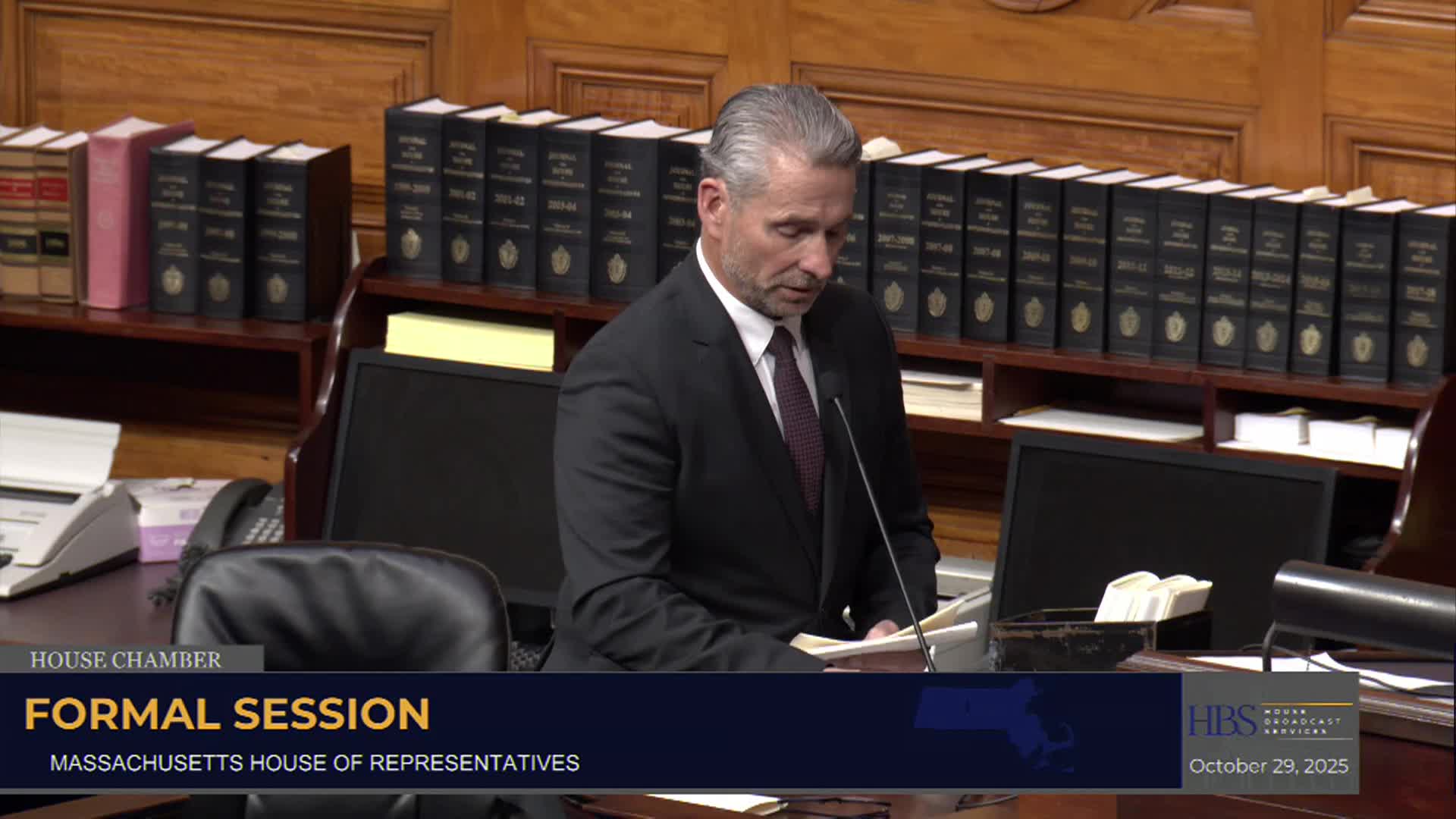 Massachusetts House of Representatives Formal Session - October 29, 2025