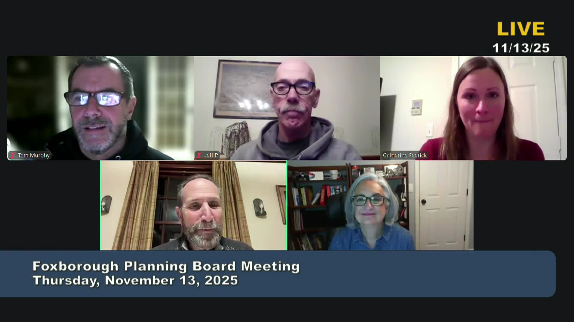Thumbnail image for Planning Board Meeting - LIVE - November 13, 2025
