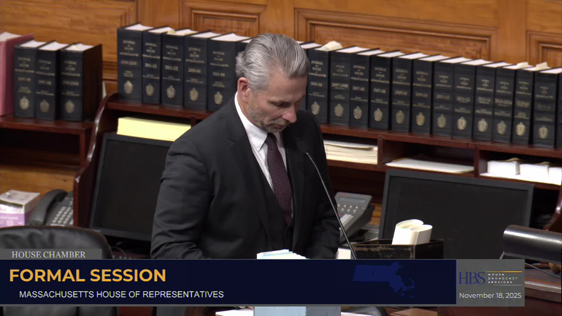 Massachusetts House of Representatives Formal Session - November 18, 2025