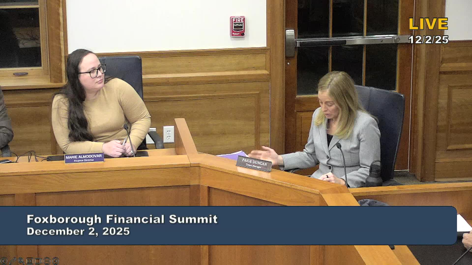 Town of Foxborough Financial Summit 2025