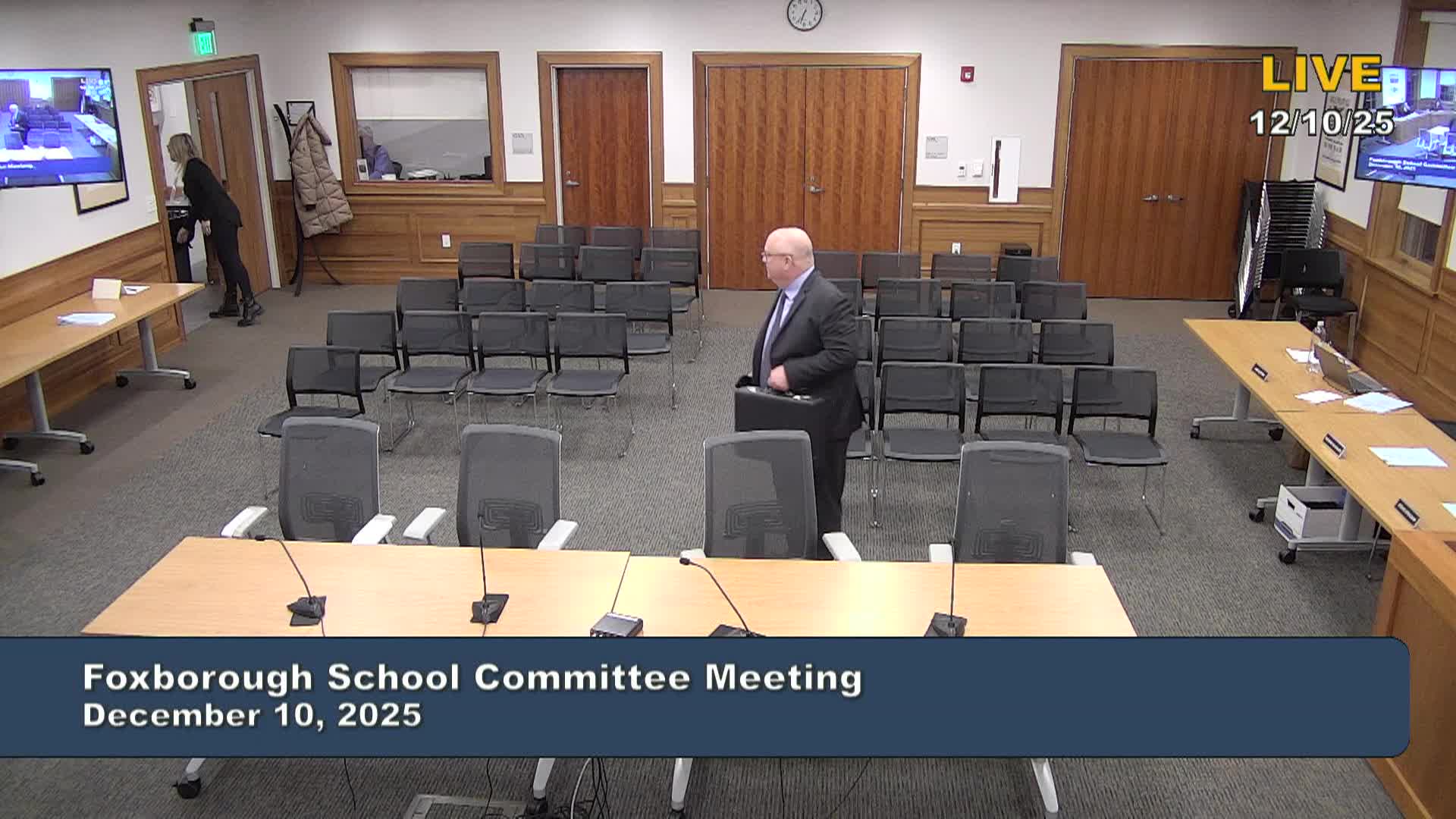 Foxborough School Committee Meeting - December 10, 2025