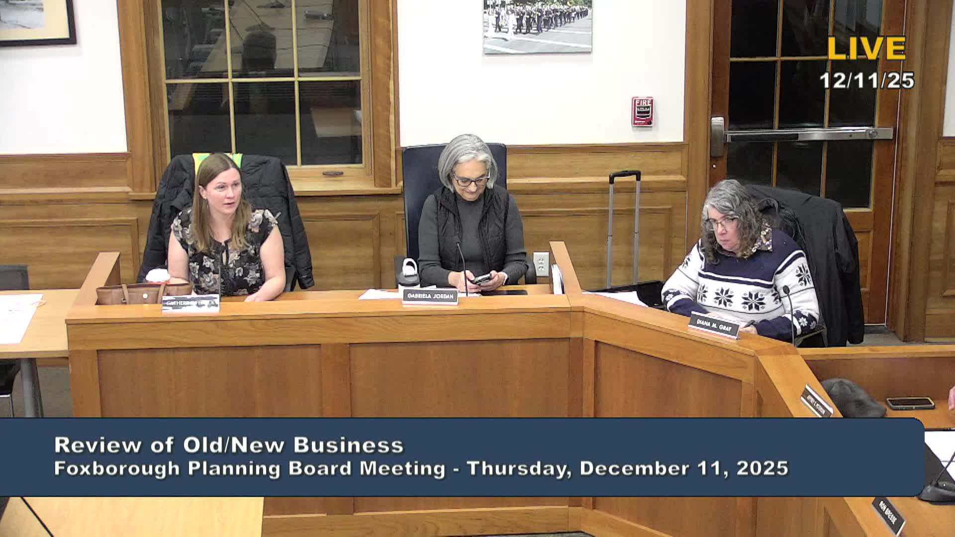 Thumbnail image for Planning Board Meeting - December 11, 2025