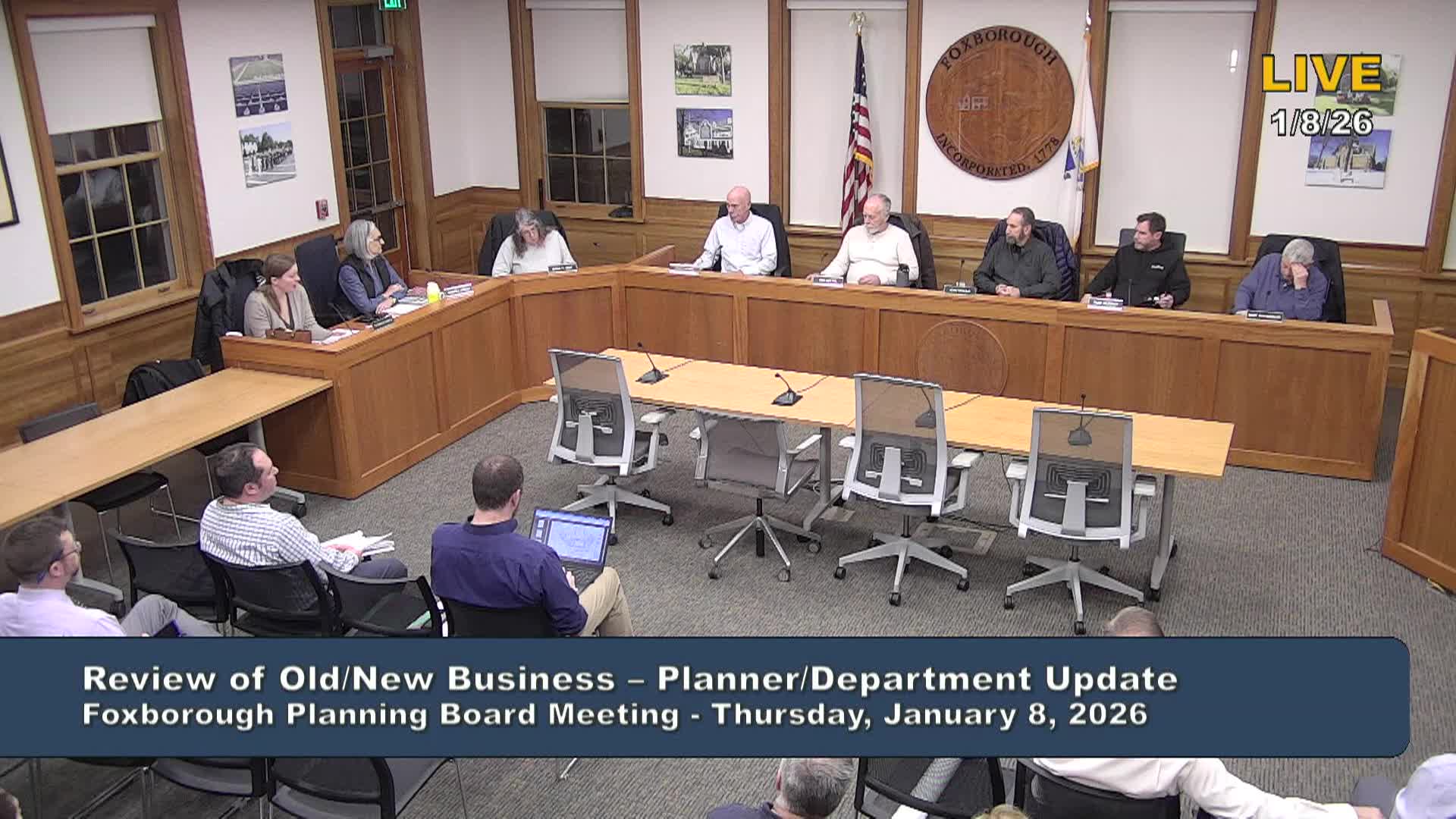 Thumbnail image for Planning Board Meeting - January 8, 2026