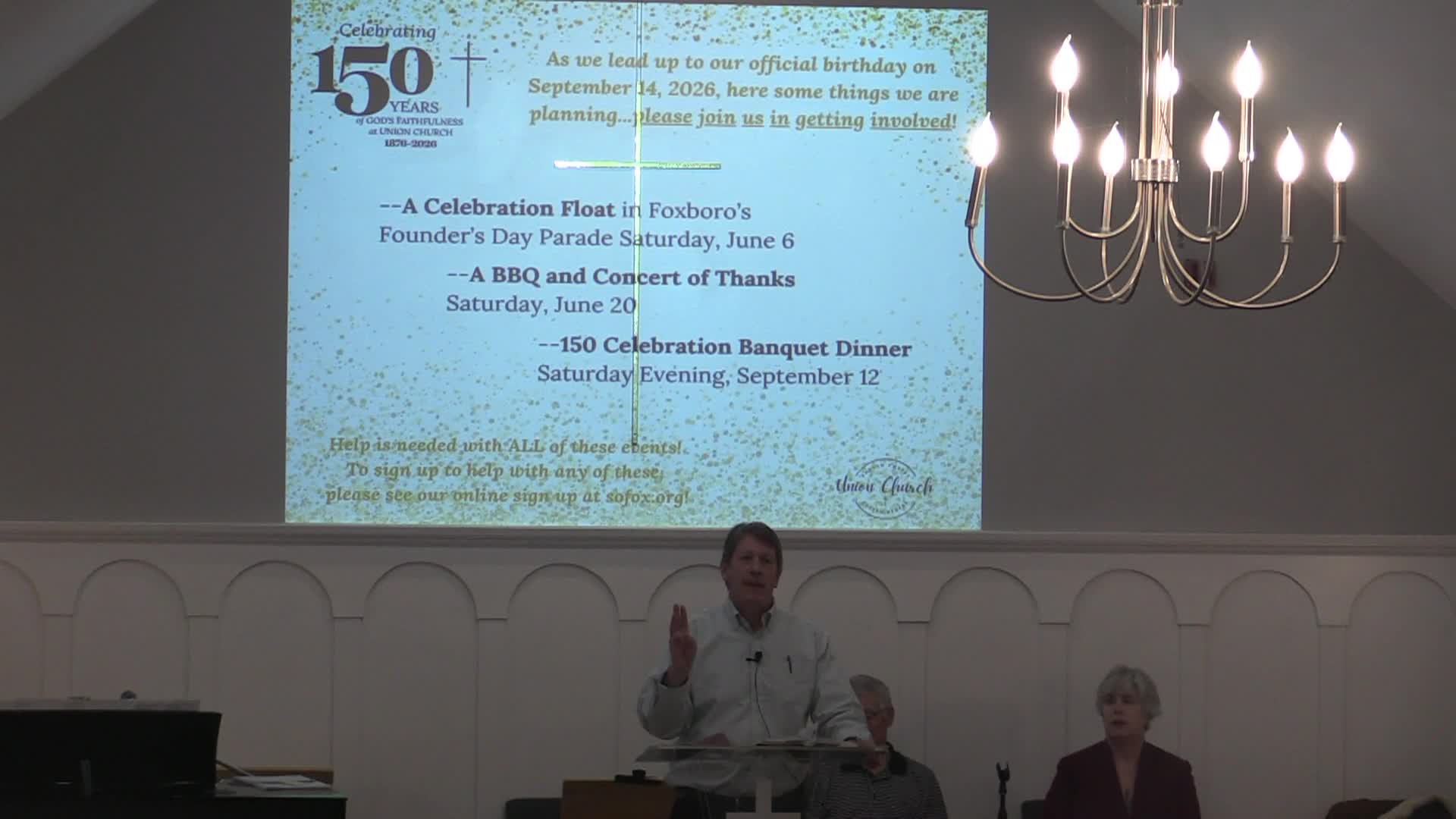 Union Church of South Foxboro - January 18th Service